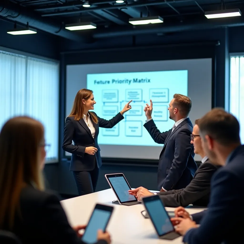 Creative team at work